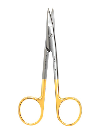 Bone scissors - Tungsten Carbide, straight, 12.5 cm, 15 mm cutting edge