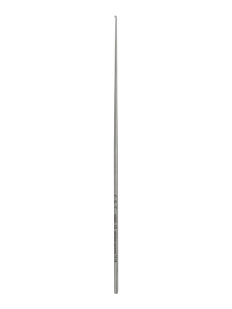 Bonn Micro Probe - Hook, 13.5 cm, 0.025 mm Tip Diameter